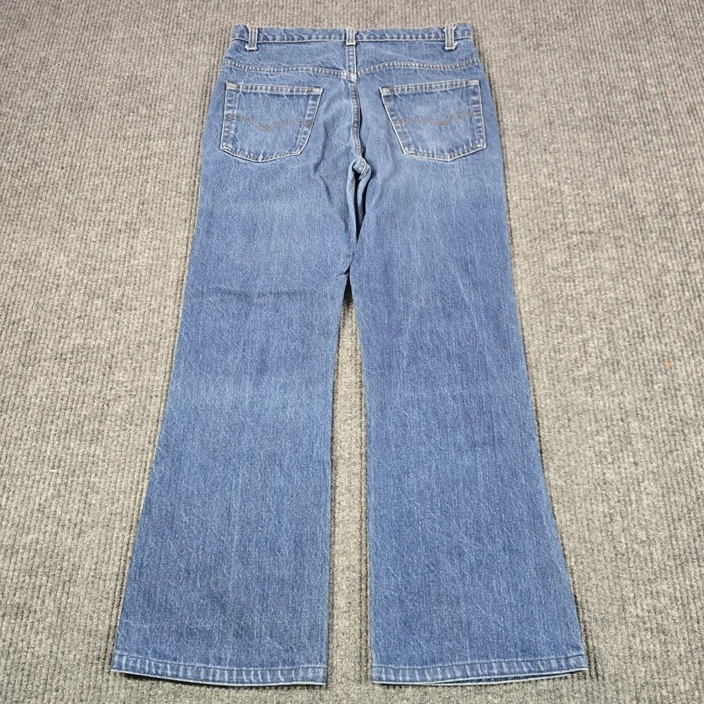 Vintage 80s Levi's 517 Jeans Mens 32x32 Blue‎ Bootcut USA Custom Snap Button Fly